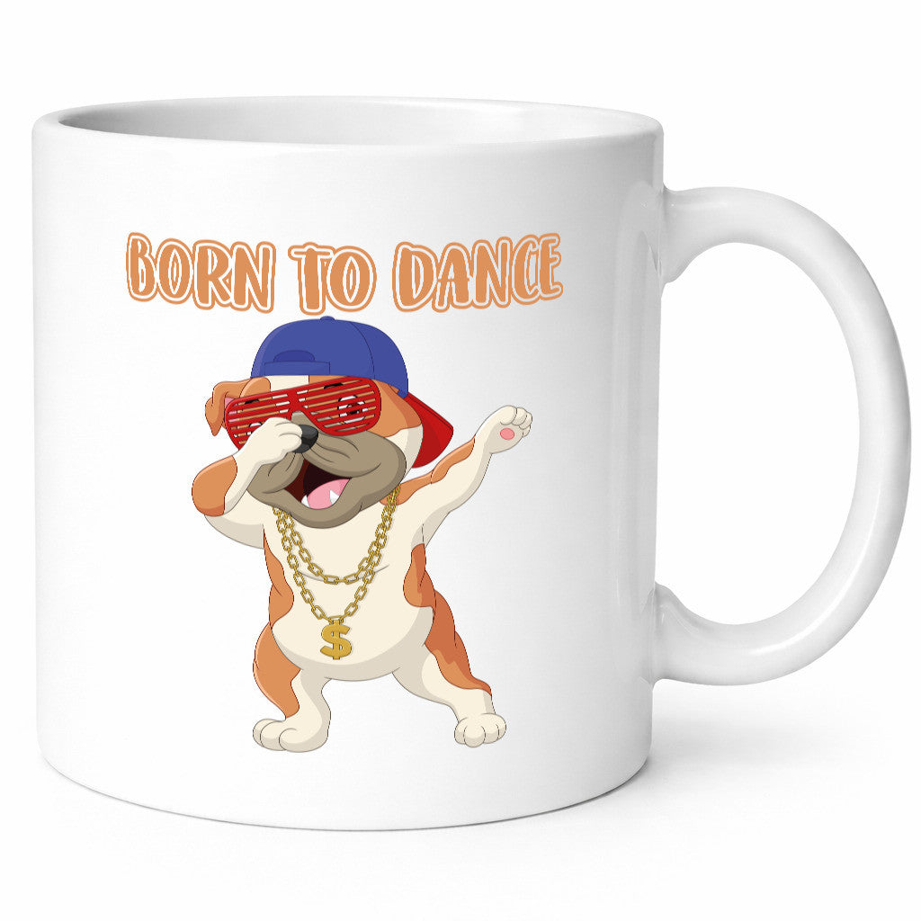 Born to dance | Mops Tasse Tänzer lustiger Hund Geschenkidee Tierliebhaber Humor
