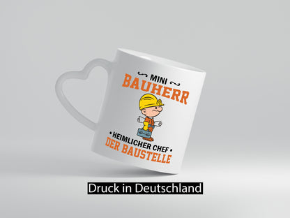 Mini Bauherr Heimlicher Chef | Bauen Bagger lustige Arbeit Kollegen Büro