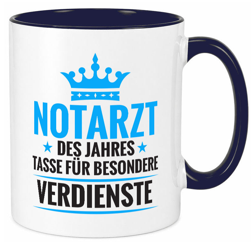 Besonderer Verdienst: Notarzt | Arzt Geschenk Humor Geschenkidee lustiger Tasse