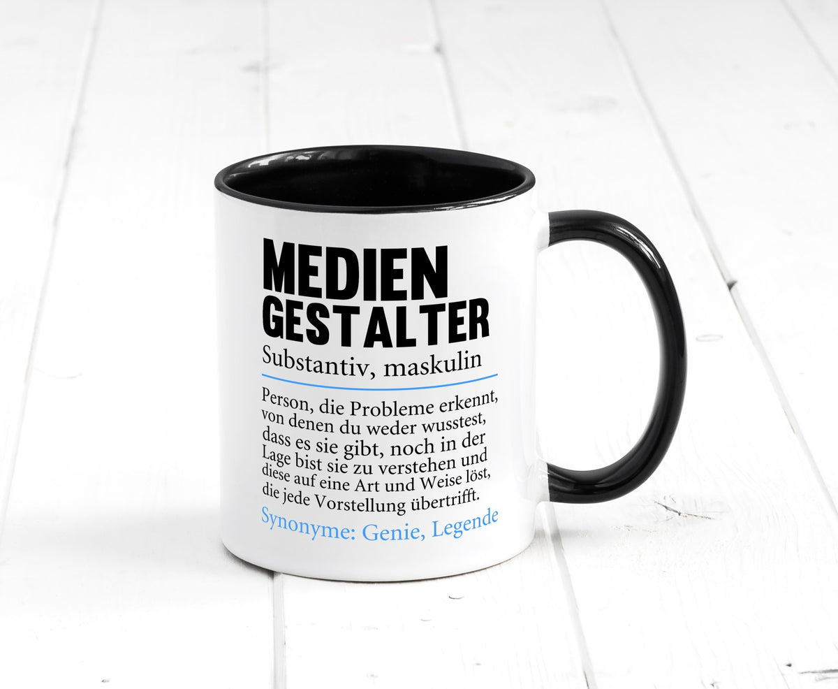 Mediengestalter | Beruf Medien Humor v2 Arbeit Kollegen Büro Geschenkidee Tasse