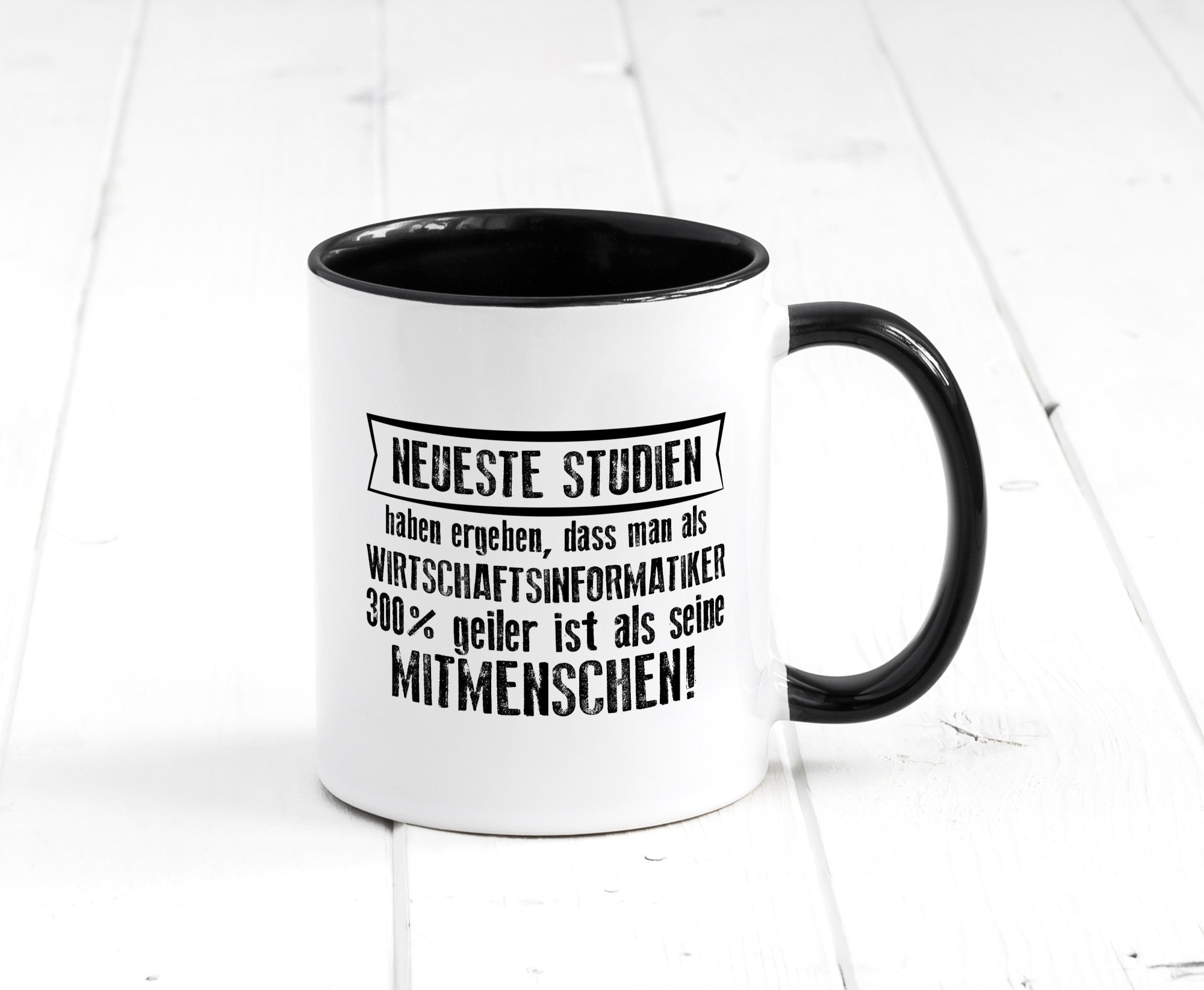 Neuste Studien: Wirtschaftsinformatiker | Wirtschaft Geschenkidee Humor Tasse