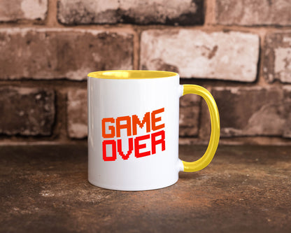Game Over | Gamer Zocker Retro PC Nerd Pixel Geschenkidee Humor Tasse