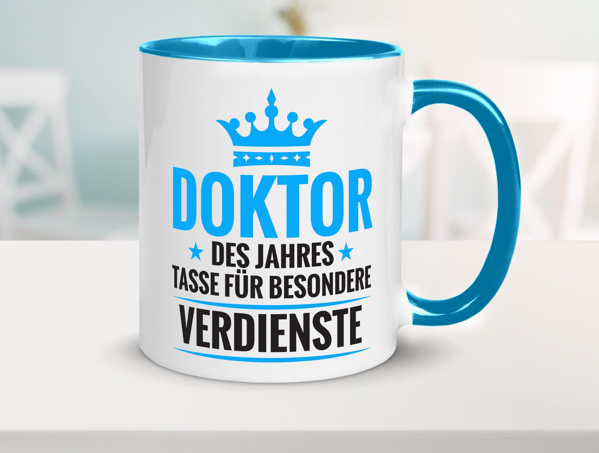 Besonderer Verdienst: Doktor | Doktorand Doktortitel Humor Geschenkidee Tasse