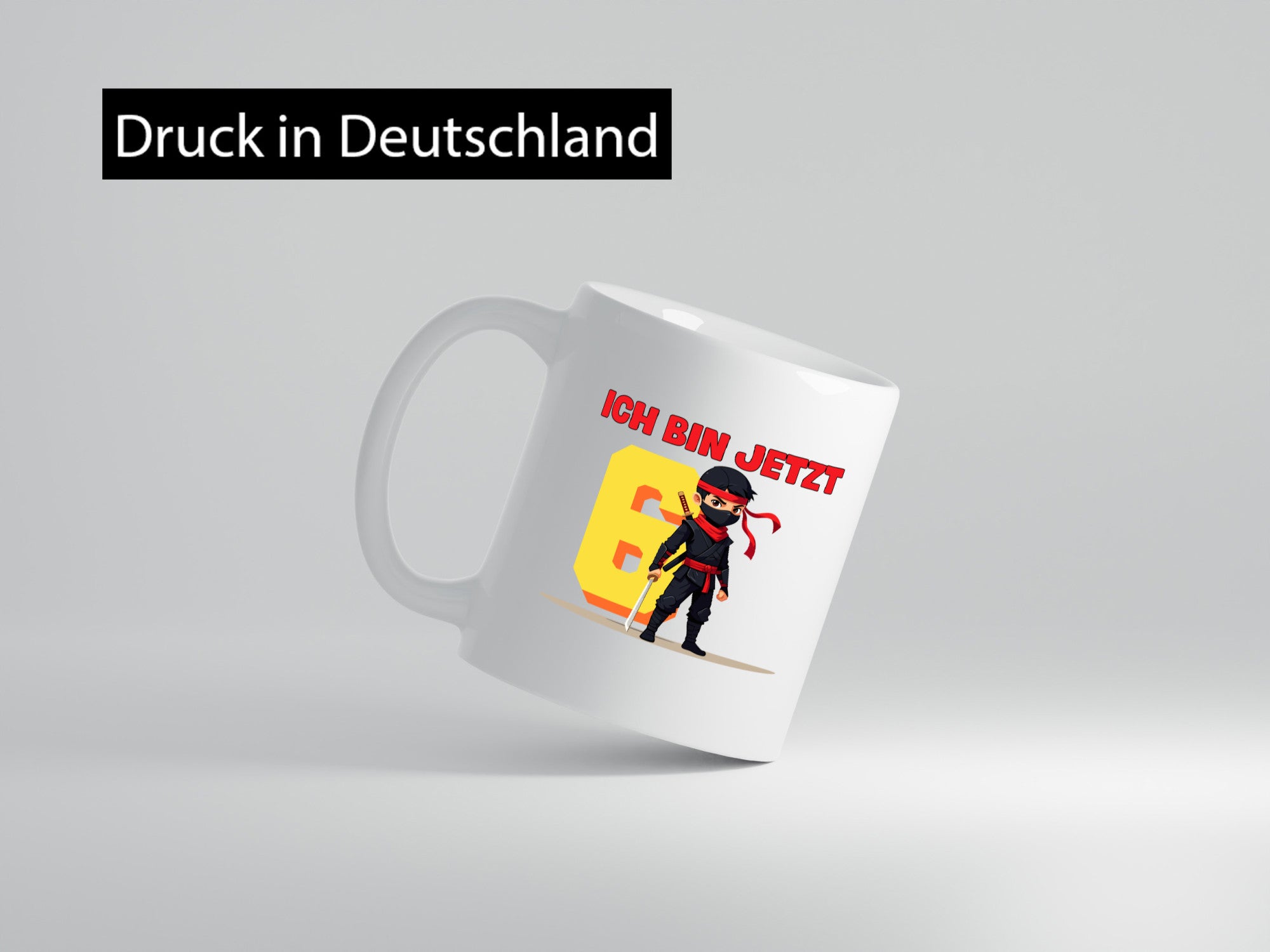 6. Geburtstag | 6 Jahre Ninja Kinder Humor Geschenkidee Tasse