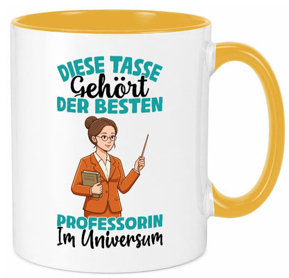 Im Universum: Professorin | Uni Universität lustiger Spruch Geschenk Humor Tasse