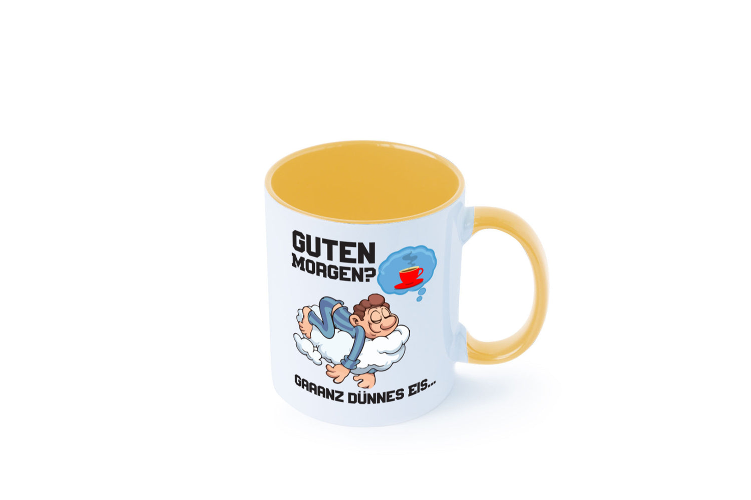 Ganz dünnes Eis | Morgenmuffel Tasse Kaffeetrinker Geschenkidee Humor