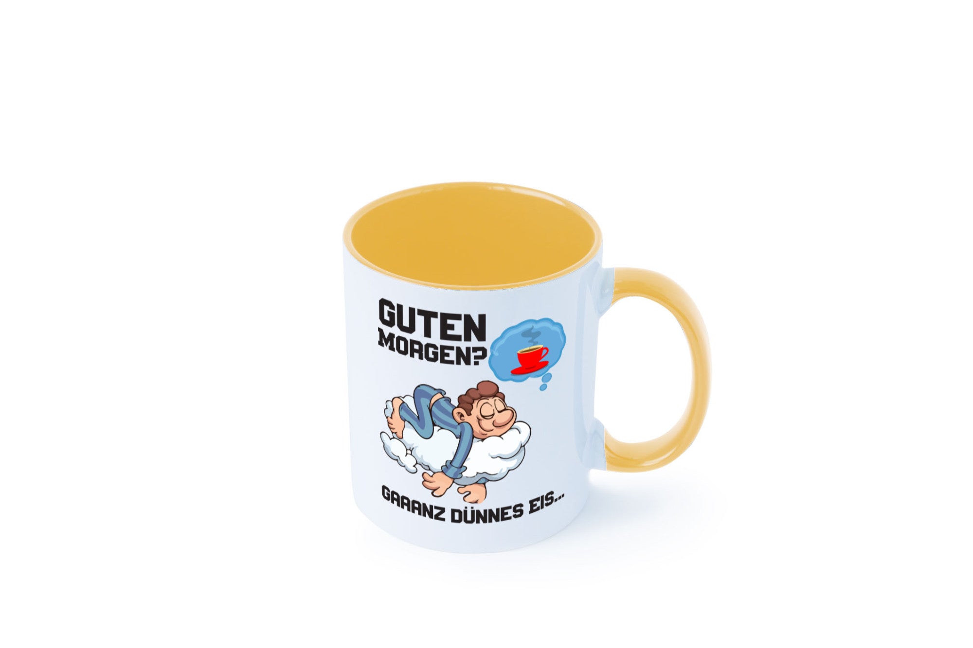 Ganz dünnes Eis | Morgenmuffel Tasse Kaffeetrinker Geschenkidee Humor