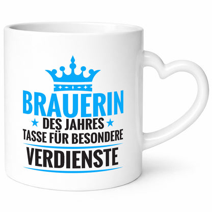 Besonderer Verdienst: Brauerin | Bier Brauerei Humor Geschenkidee Tasse
