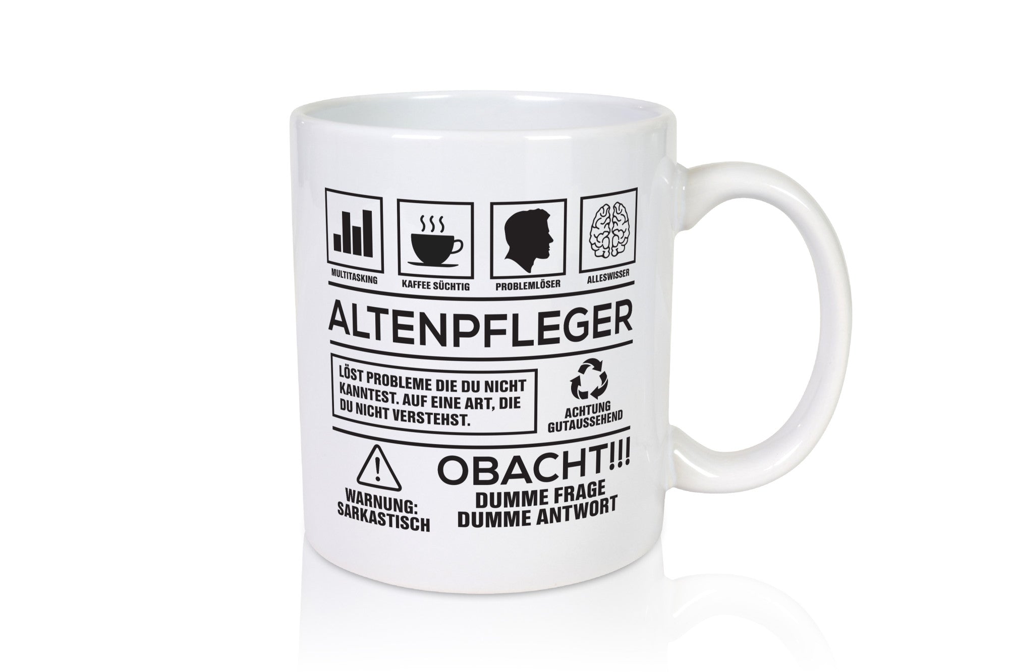 Achtung Probleme Altenpfleger | Pflegepersonal Altenheim Geschenk Humor