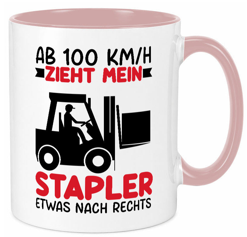 Stapler zieht nach Rechts | Staplerfahrer Arbeit Geschenkidee Kollegen Büro