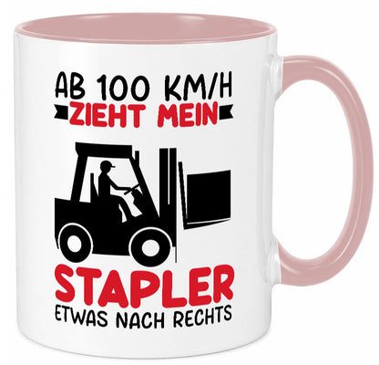 Stapler zieht nach Rechts | Staplerfahrer Arbeit Geschenkidee Kollegen Büro