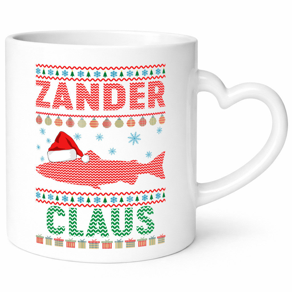Zander Claus | Weihnachten Ugly Christmas Angler v2 Geschenkidee Humor Tasse