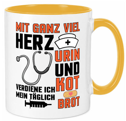 Verdiene mein Täglich Brot | Krankenschwester Krankenhaus lustiger Spruch Tasse
