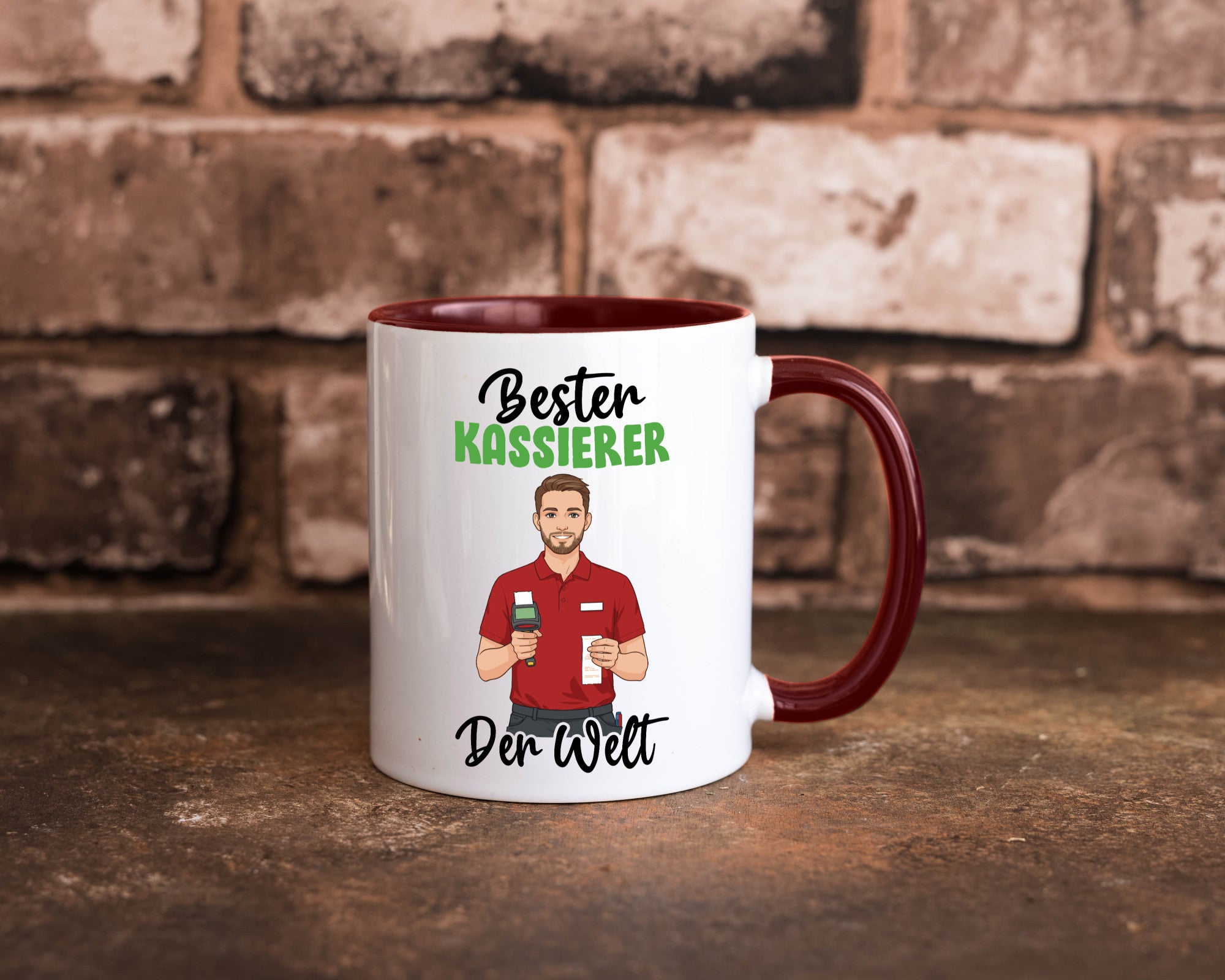 Bester Kassierer v2 Geschenkidee Humor Tasse