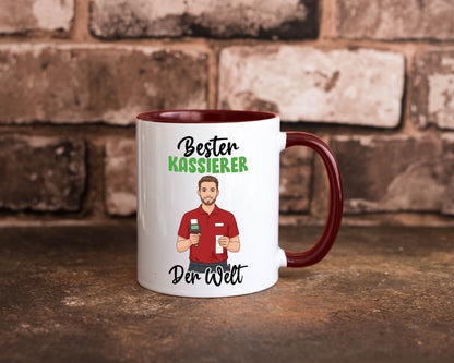 Bester Kassierer v2 Geschenkidee Humor Tasse