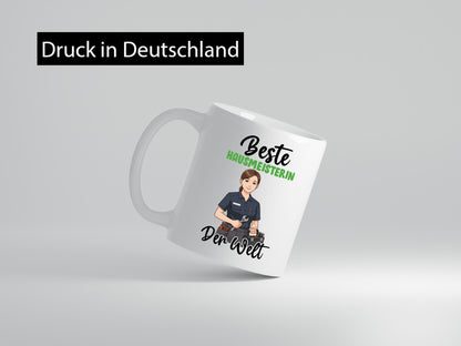 Beste Hausmeisterin | Hauswart v2 Humor Geschenkidee Tasse