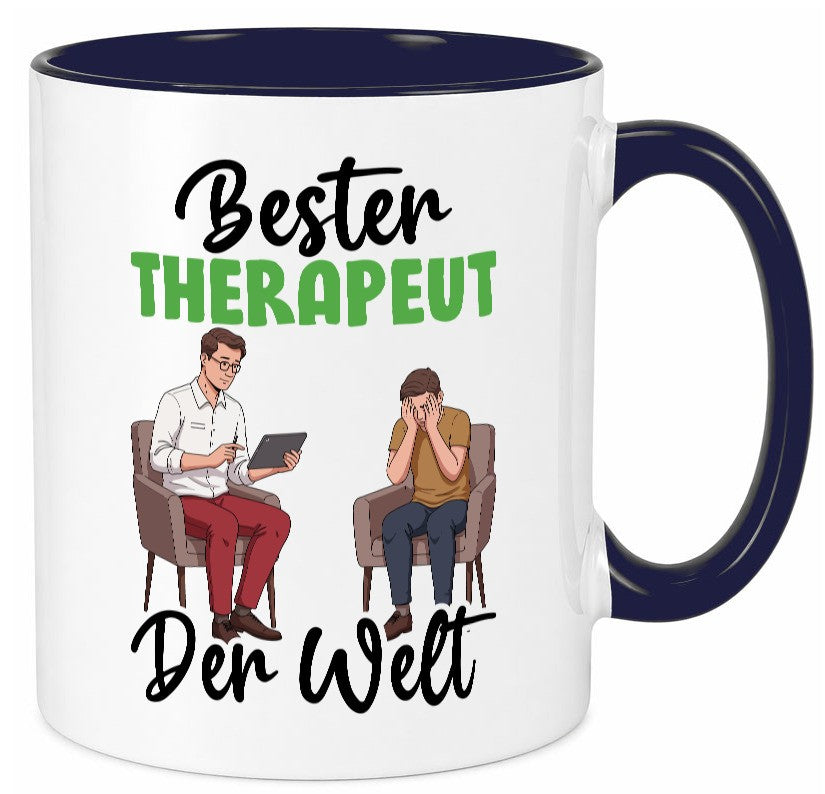 Bester Therapeut | Psychotherapie Therapie v2 Humor Geschenkidee Tasse