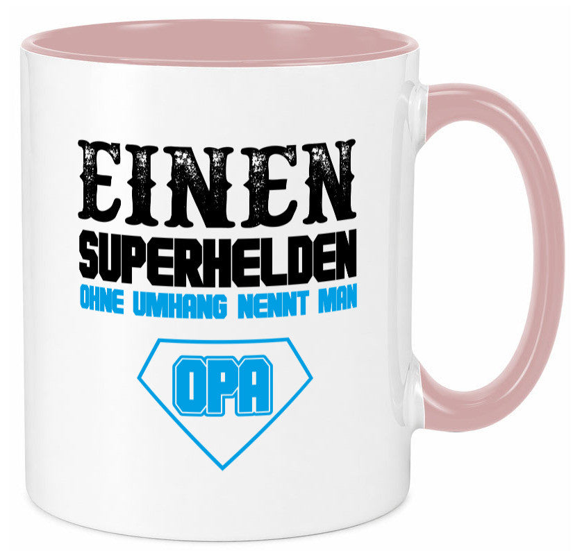 Superheld Opa Geschenk Familie Geschenkidee lustiger Spruch Tasse