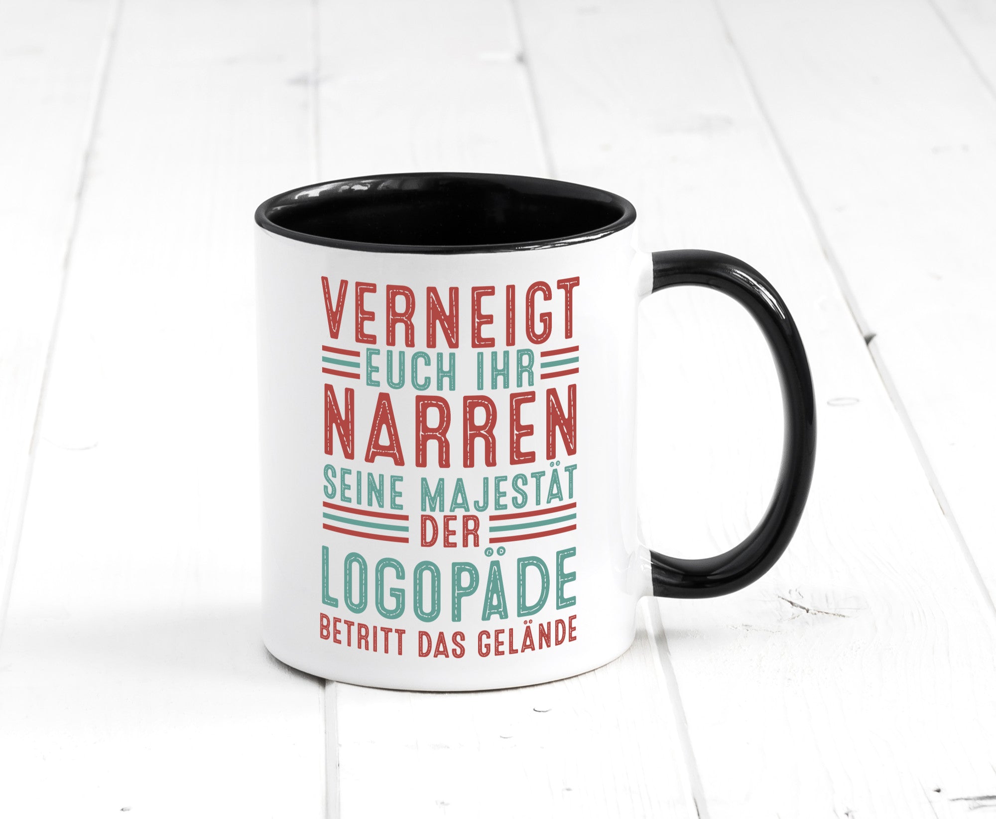 Verneigt euch: Logopäde | Sprachtherapie Geschenkidee Humor Tasse