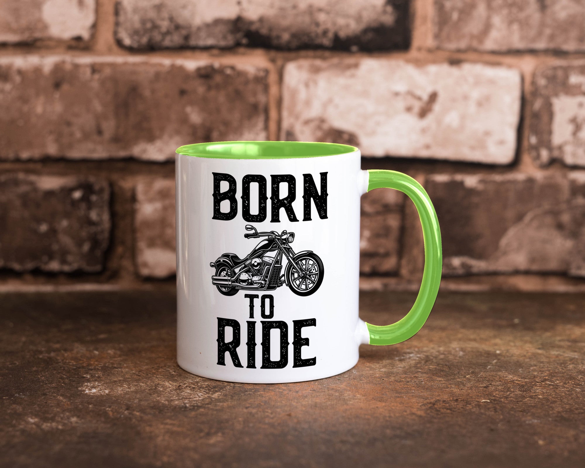 Born to ride | Biker Tasse Motorradfahrer Motorrad lustiger Spruch Geschenk