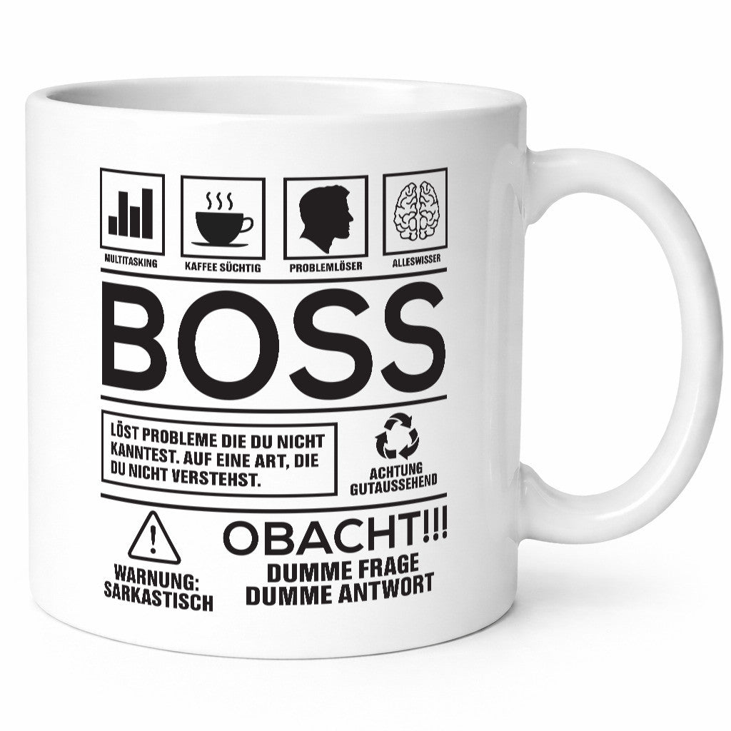 Achtung Probleme Boss | Führungskraft Vorgesetzter lustig Humor Geschenkidee
