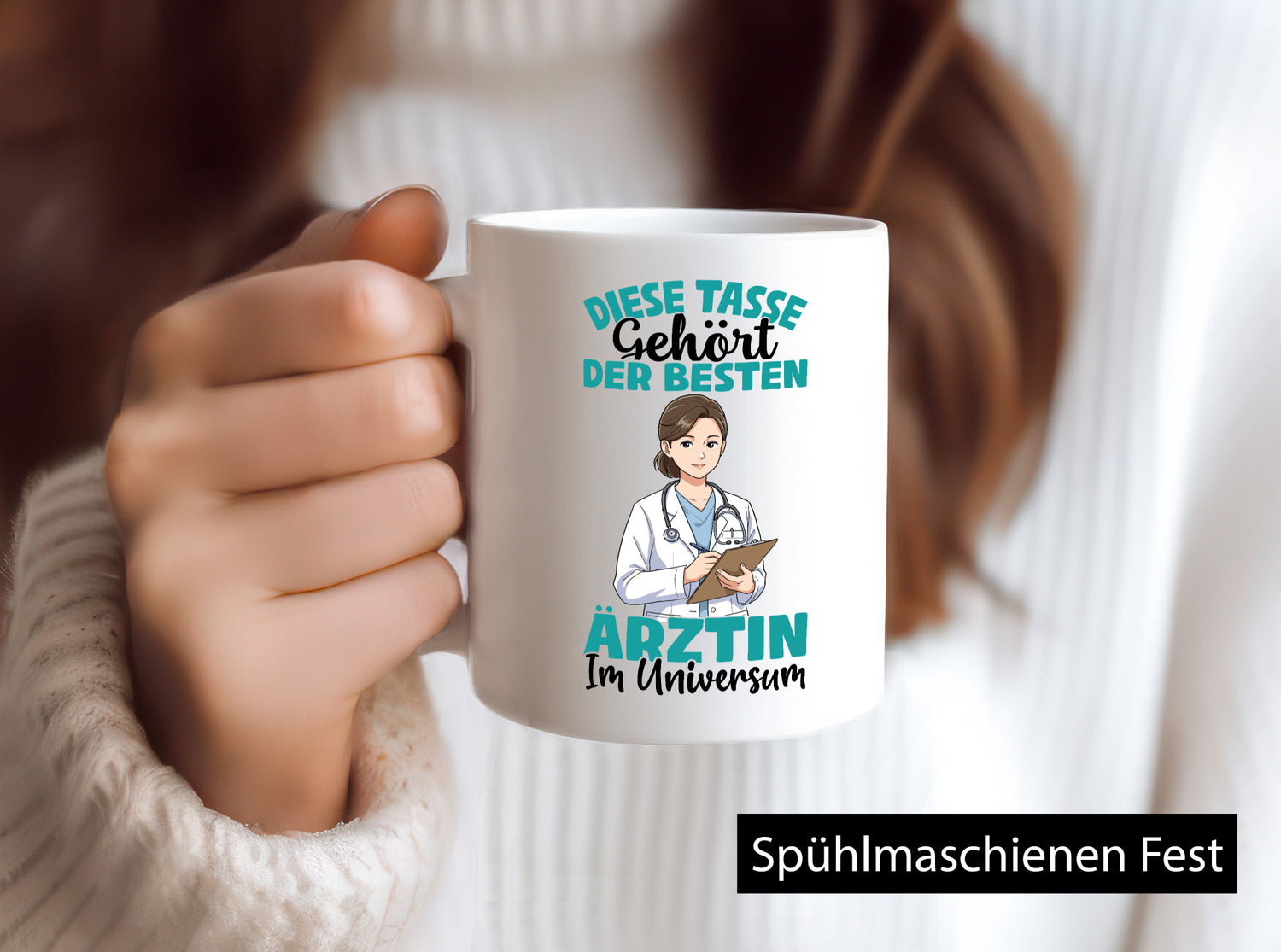 Im Universum: Ärztin | Medizin Doktorin Fachärztin Humor Geschenkidee Tasse