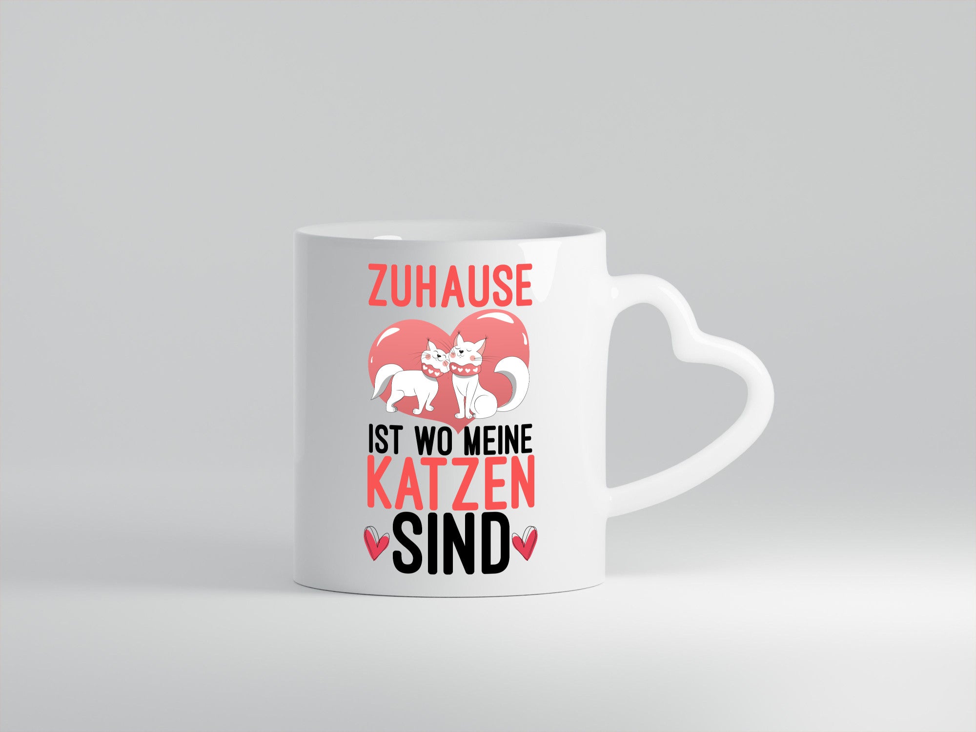 Zuhause ist, wo meine Katzen sind | Katzenliebhaber Comic Geschenkidee