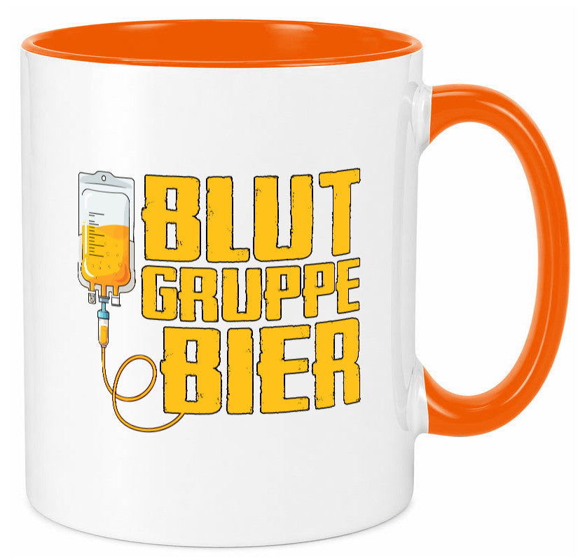 Blutgruppe Bier | Saufen Trinken Biertrinker Humor Geschenkidee Tasse