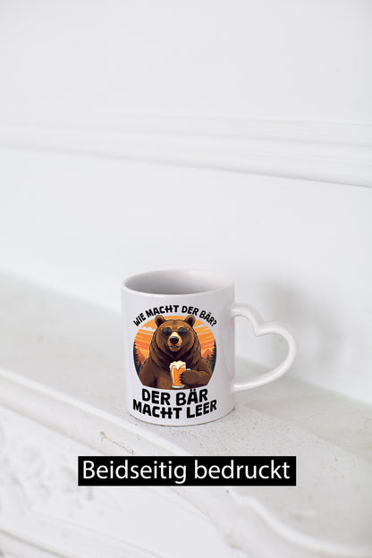Saufbär | wie macht der bär leer Bierliebhaber lustiger Spruch Geschenk Humor