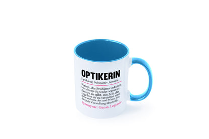 Optikerin | Spruch Humor Beruf Augenoptik Arbeit Kollegen Büro Geschenkidee
