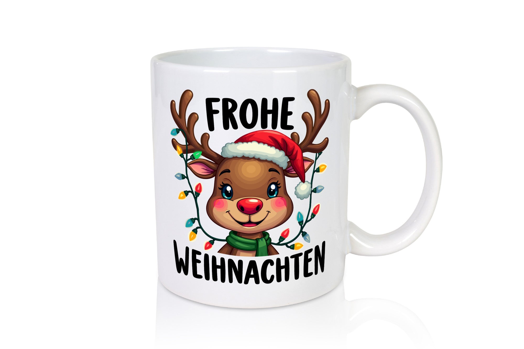 Frohe Weihnachten | Weihnachtselch Geschenkidee Humor Tasse