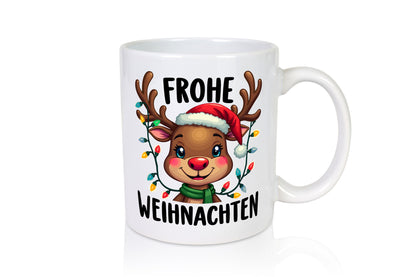 Frohe Weihnachten | Weihnachtselch Geschenkidee Humor Tasse