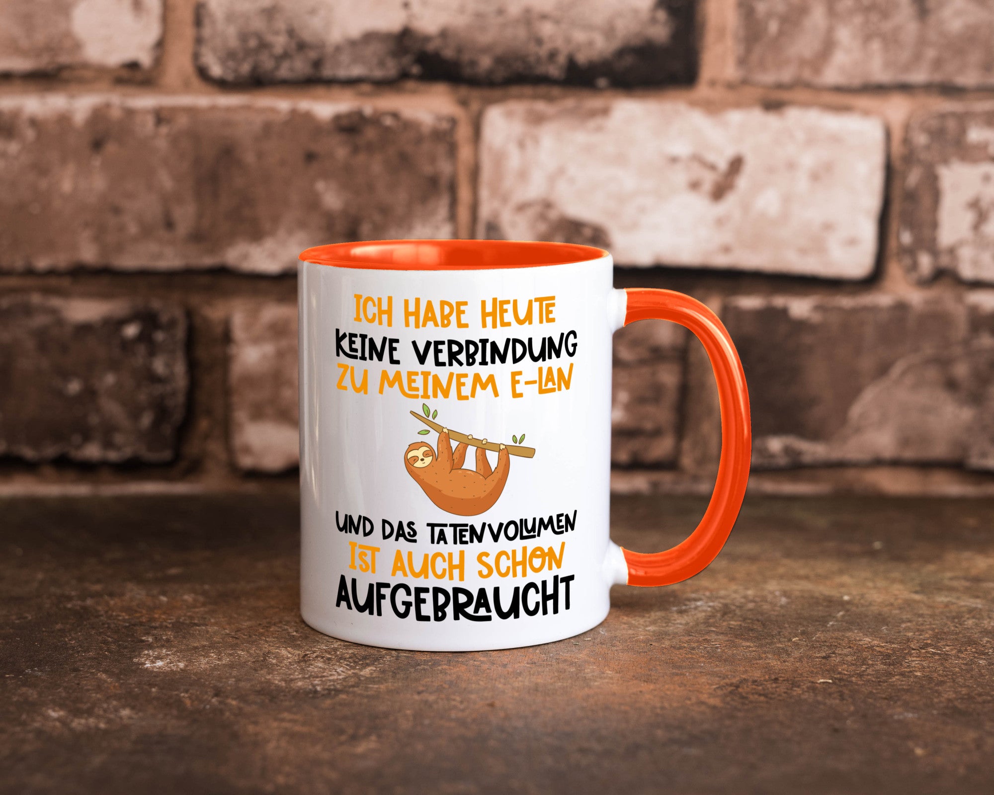 Tatenvolumen aufgebraucht | Spruch Humor Faultier Tierliebhaber Geschenkidee