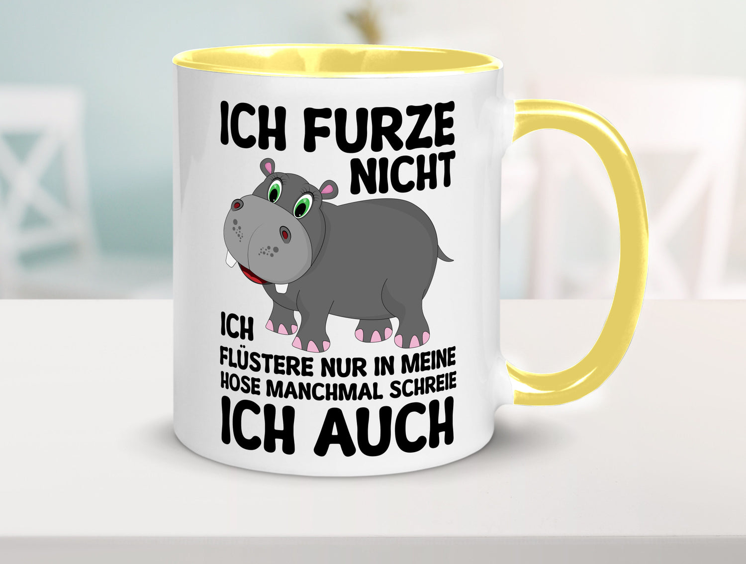 Ich furze nicht | furznilpferd v2 Humor Geschenkidee Tasse