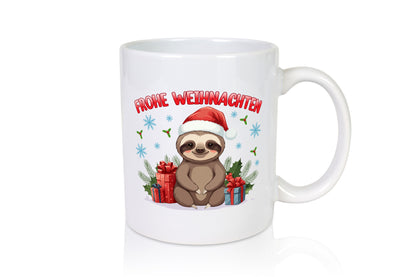 Frohe Weihnachten | Faultier Humor Tierliebhaber Geschenkidee Tasse