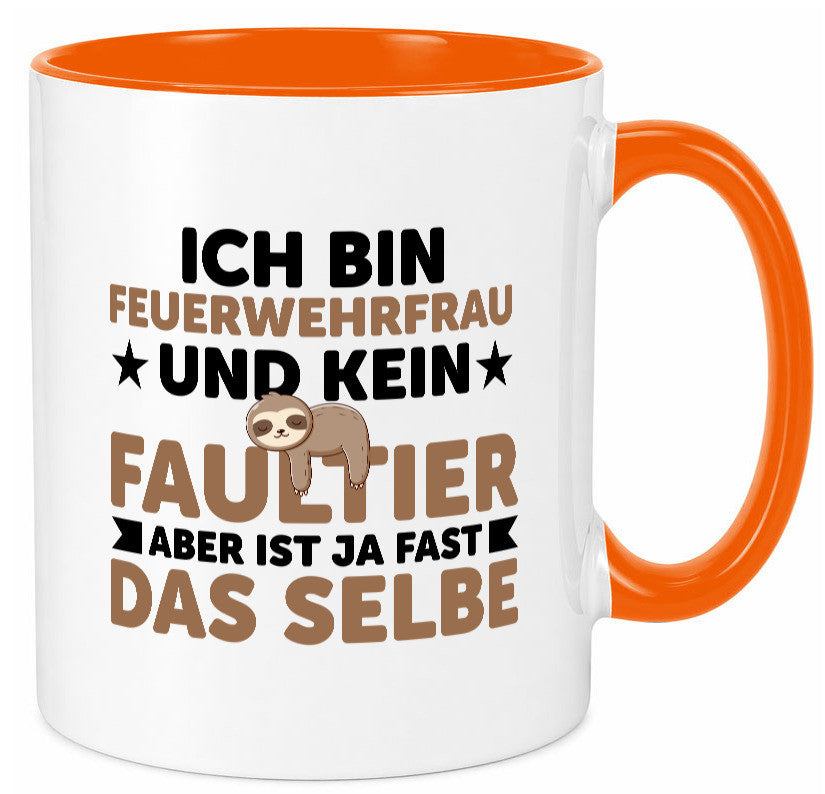 Ich bin kein Faultier: Feuerwehrfrau | Feuerwehr lustiger Spruch Geschenk