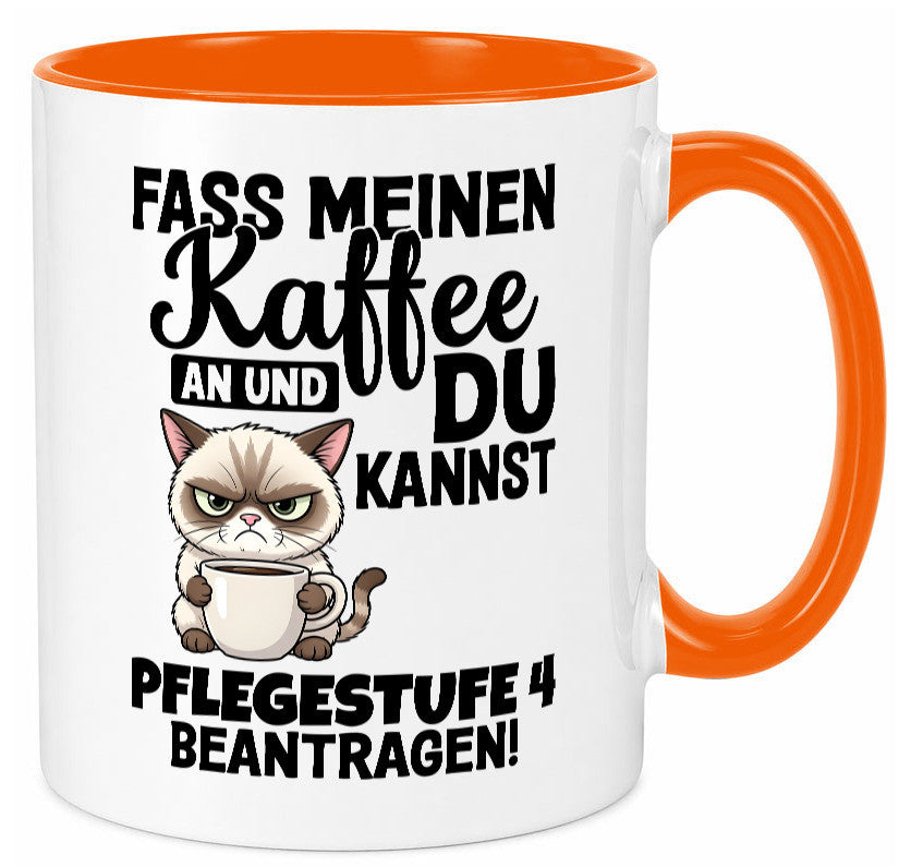 Fass meinen Kaffee an | Pflegestufe 4 Krankenschwester v3 Geschenkidee Humor