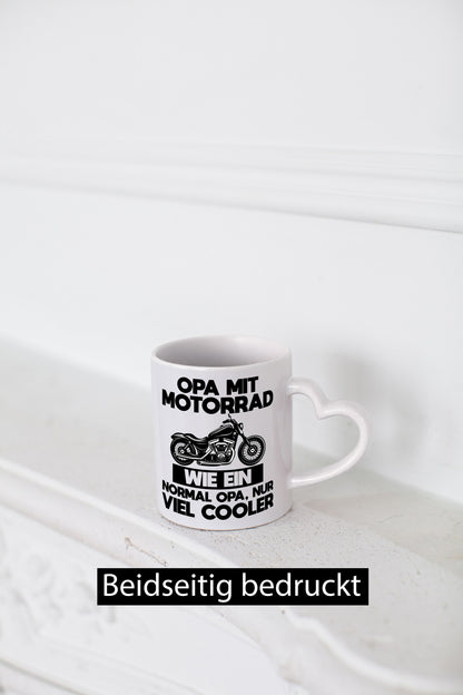 Opa mit Motorrad, viel cooler | Motorrad lustig Familie Geschenkidee Geschenk