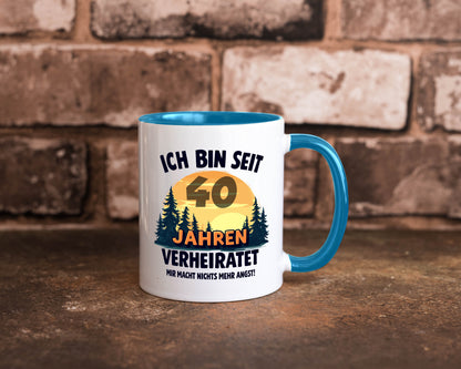 Ich bin Verheiratet | 40. Hochzeitstag Ehepaar v2 Humor Geschenkidee Tasse