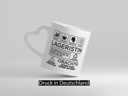 Achtung Probleme Lageristin | Beruf Lager Arbeiterin lustig Arbeit Kollegen