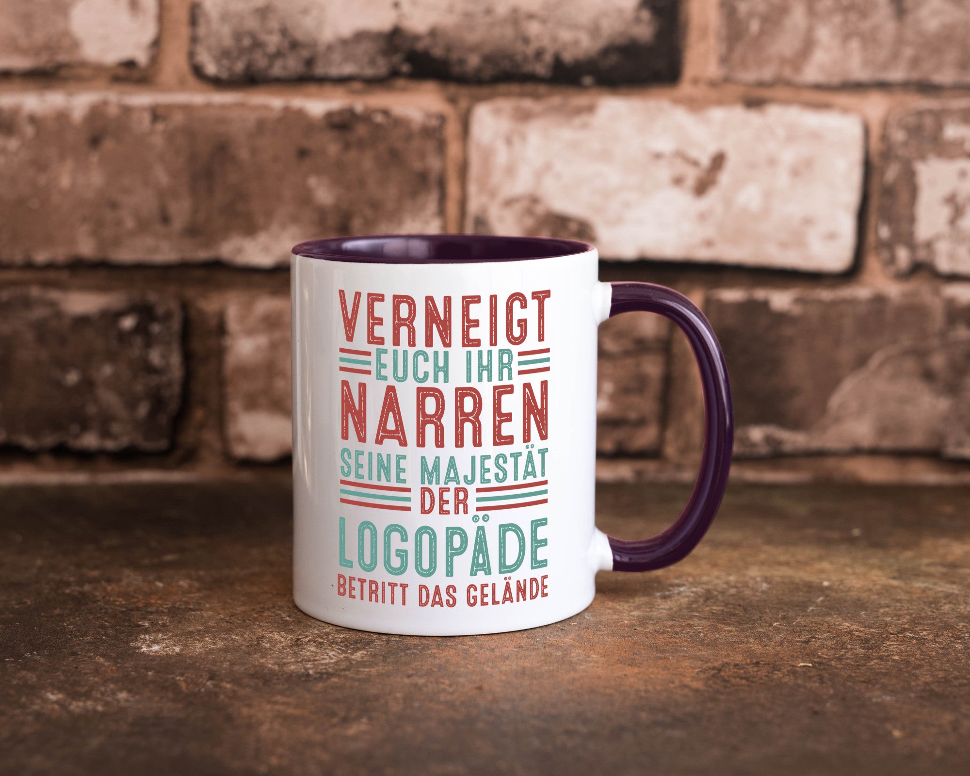 Verneigt euch: Logopäde | Sprachtherapie Geschenkidee Humor Tasse