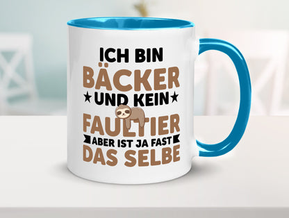 Ich bin kein Faultier: Bäcker | Bäckerei Backen Konditor Humor Tierliebhaber