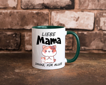Liebe Mama Danke, für alles | Muttertag Beste Geschenk Familie Geschenkidee Tasse