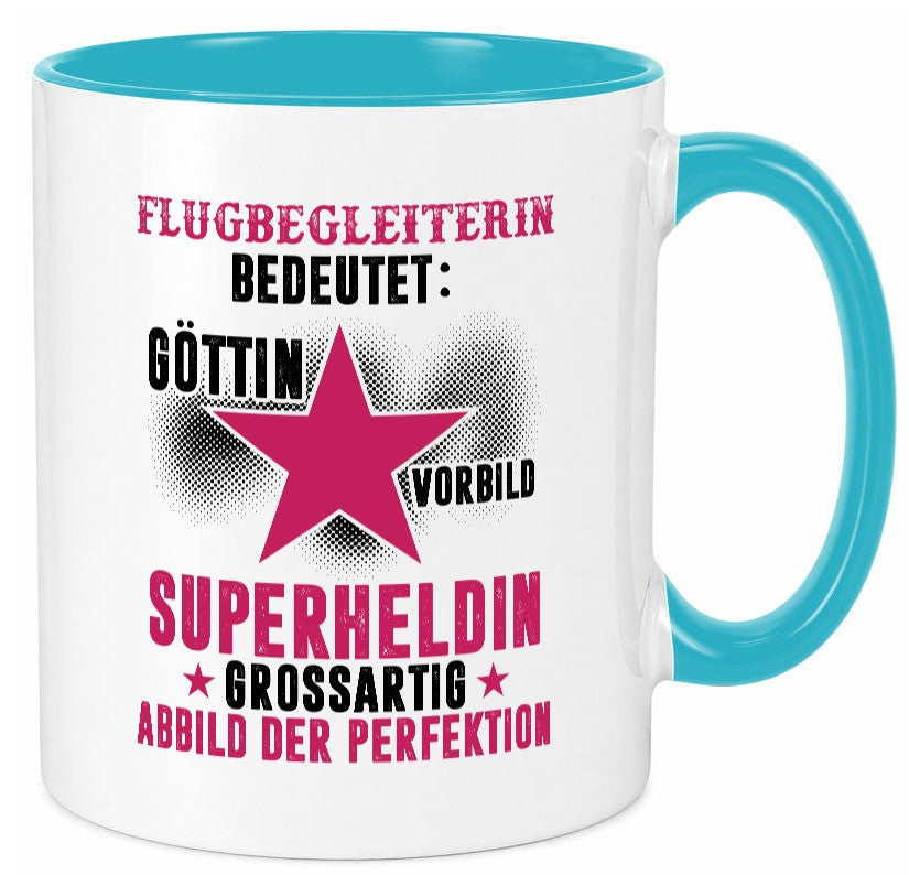 Bedeutung von Flugbegleiterin | Stewardess Flughafen Humor Geschenkidee Tasse