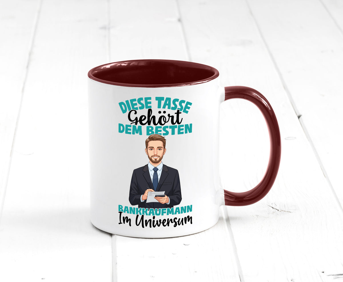 Im Universum: Bankkaufmann | Kaufmann Bank Kaufleute Geschenkidee Humor Tasse