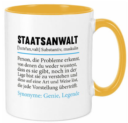 Staatsanwalt | Spruch Anwalt Humor Jurist Geschenkidee Tasse