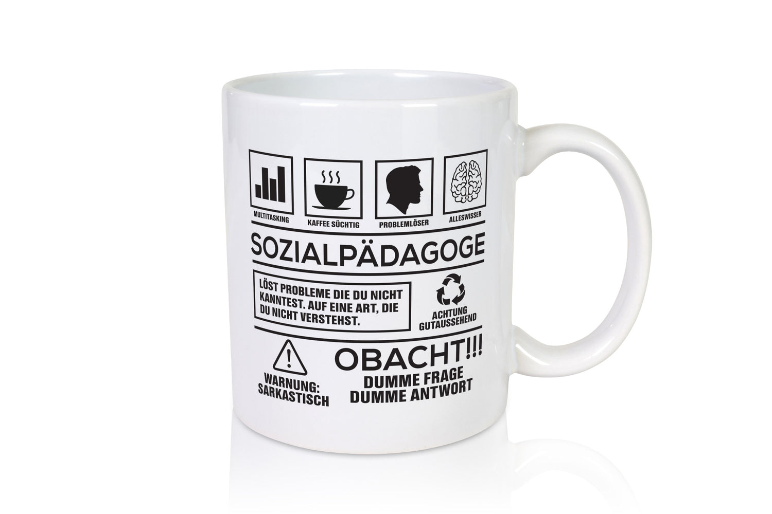 Achtung Probleme Sozialpädagoge | Pädagoge lustig Humor Geschenkidee Geschenk
