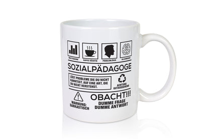 Achtung Probleme Sozialpädagoge | Pädagoge lustig Humor Geschenkidee Geschenk
