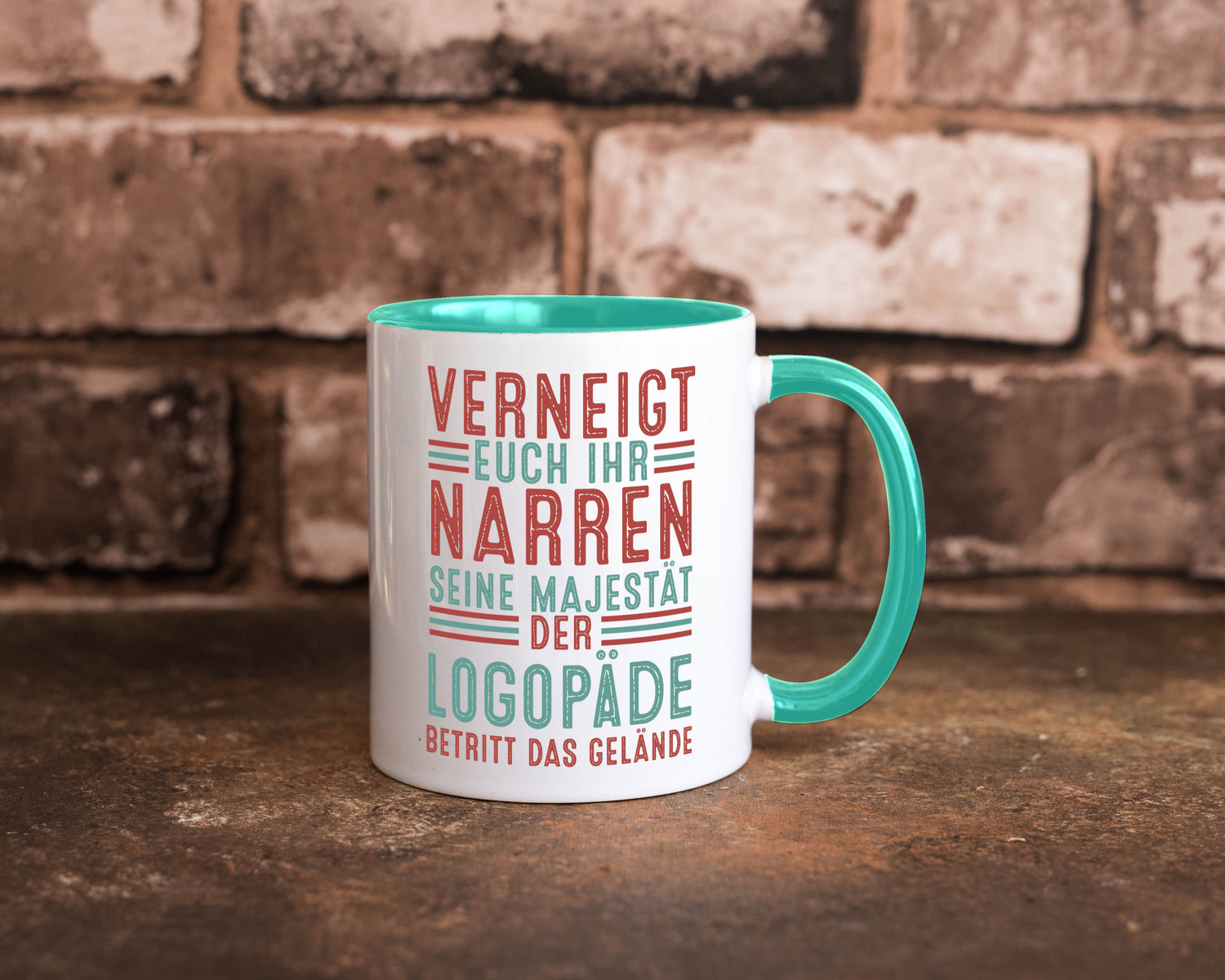 Verneigt euch: Logopäde | Sprachtherapie Geschenkidee Humor Tasse