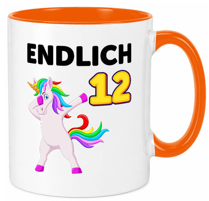 12. Geburtstag | endlich 12 Jahre Einhorn Mädchen lustig Geschenkidee Geschenk